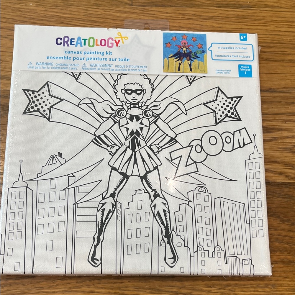 Creatology Canvas Painting Kit with Superhero Design